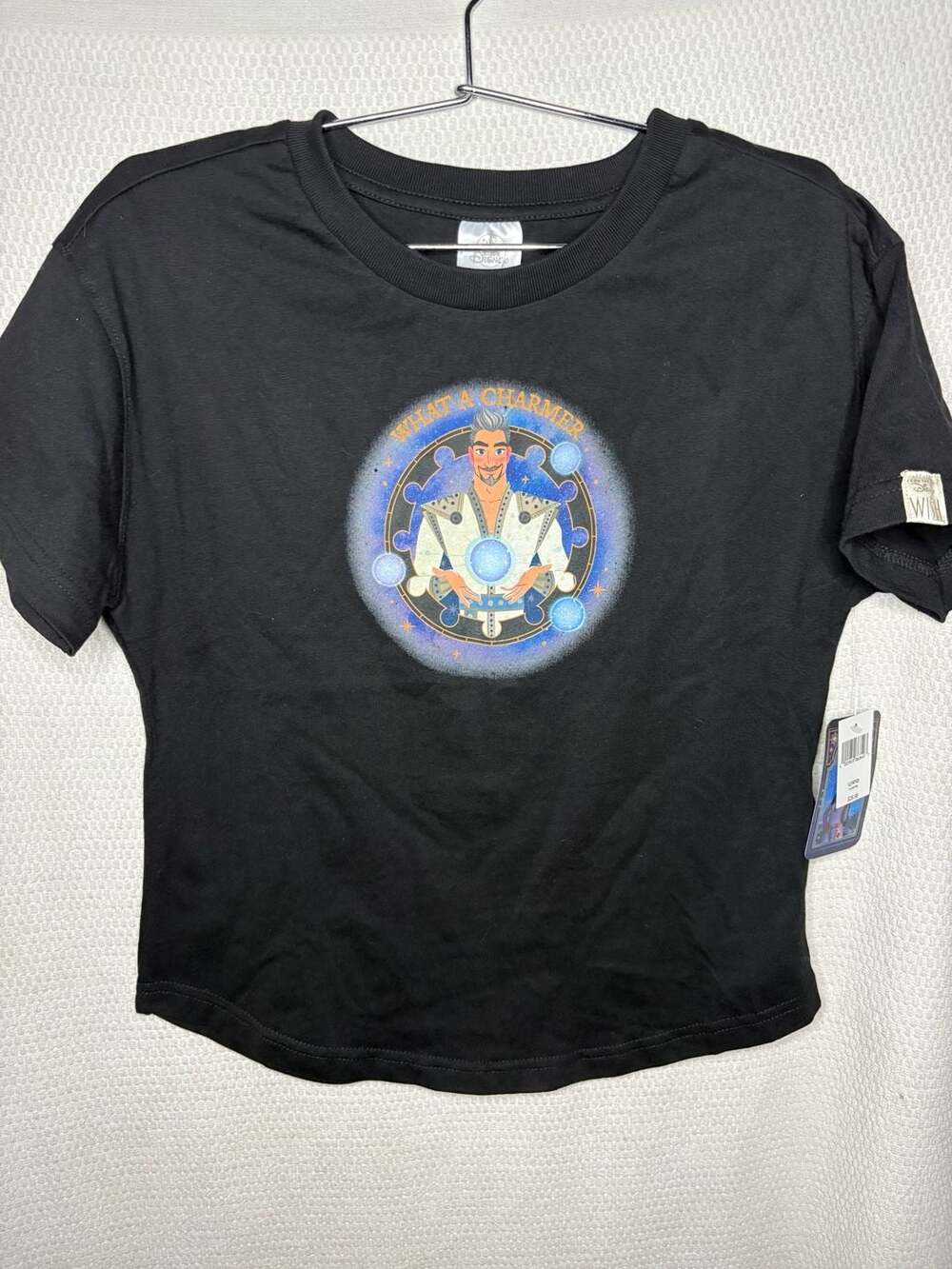 Graphic Disney Wish King Magnifico What A Charmer T-Shirt Size L(10/12) Black
